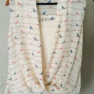 White, cute, blouse by SARA MICHELLE